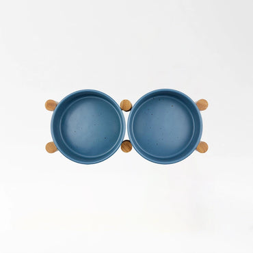 Ceramic Double Pet Bowl