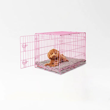 Foldable Pink Pet Crate