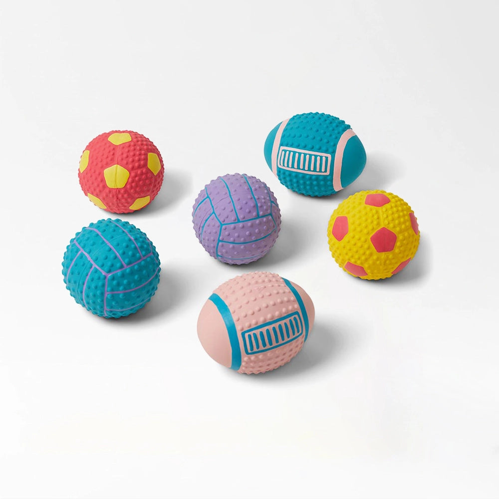 Textured Rubber Dog Balls