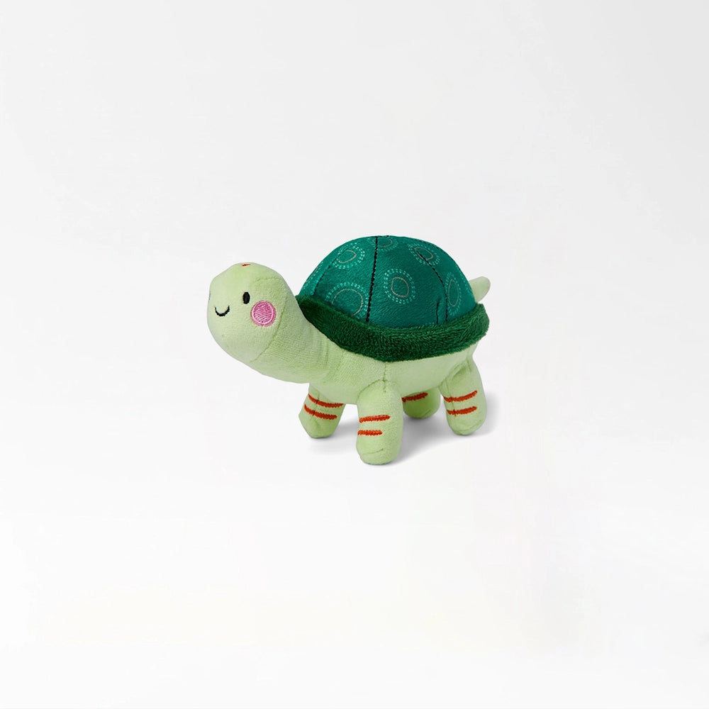 Smiling Turtle Plush Dog Toy