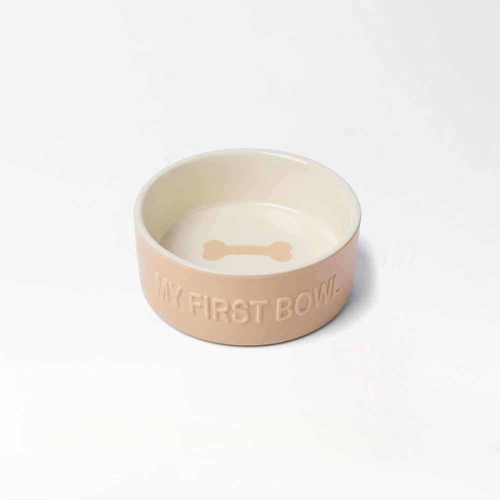Ceramic Puppy Feeding Bowl