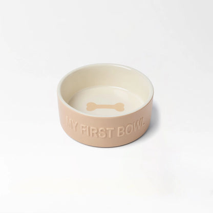 Ceramic Puppy Feeding Bowl