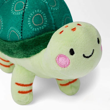 Smiling Turtle Plush Dog Toy