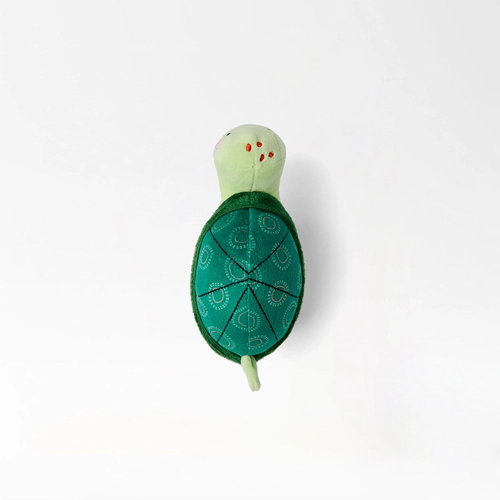 Smiling Turtle Plush Dog Toy