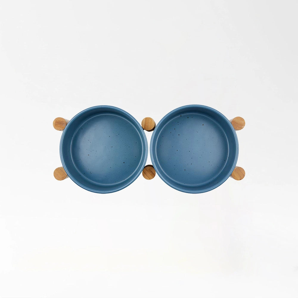 Ceramic Double Pet Bowl