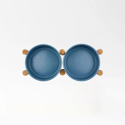 Ceramic Double Pet Bowl