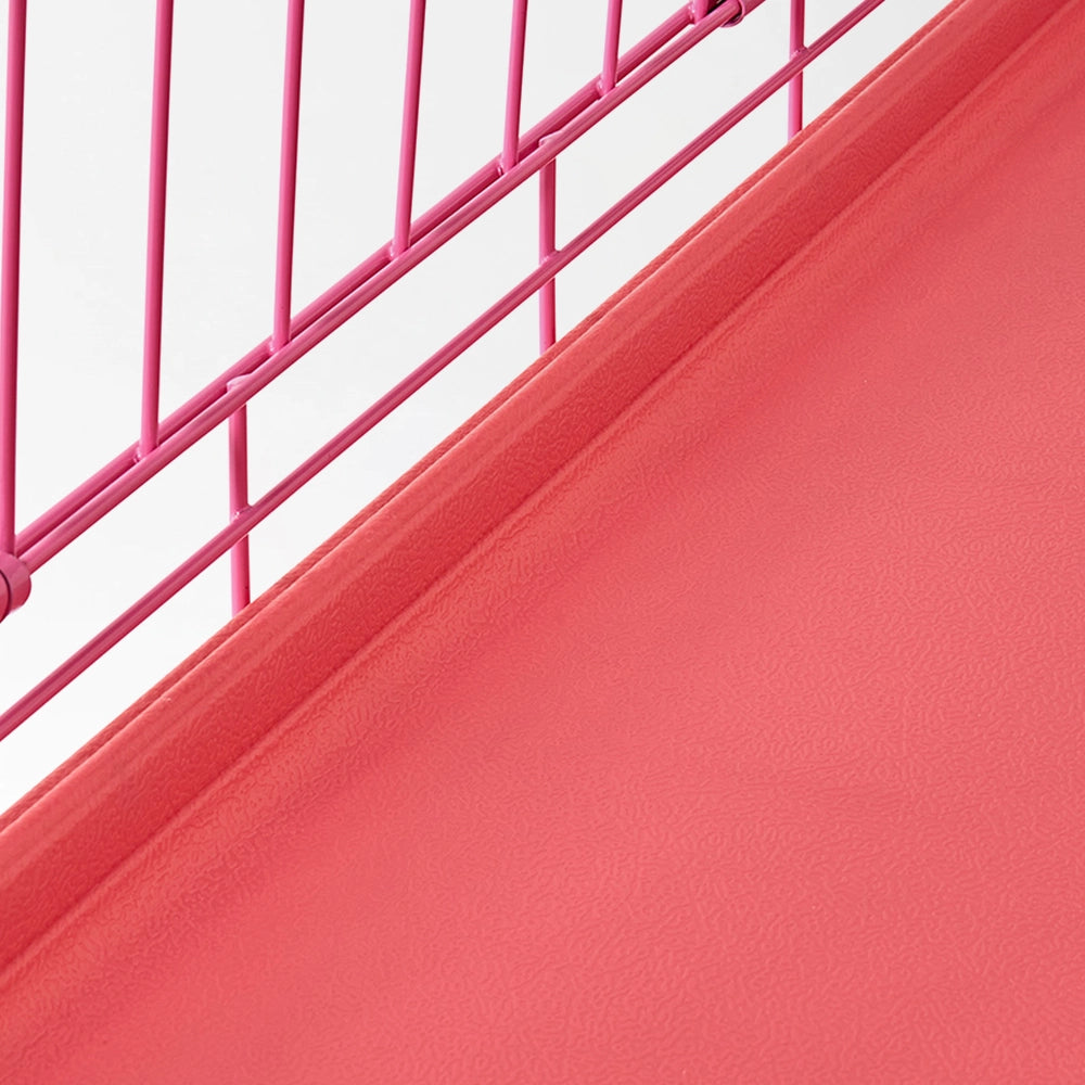 Foldable Pink Pet Crate